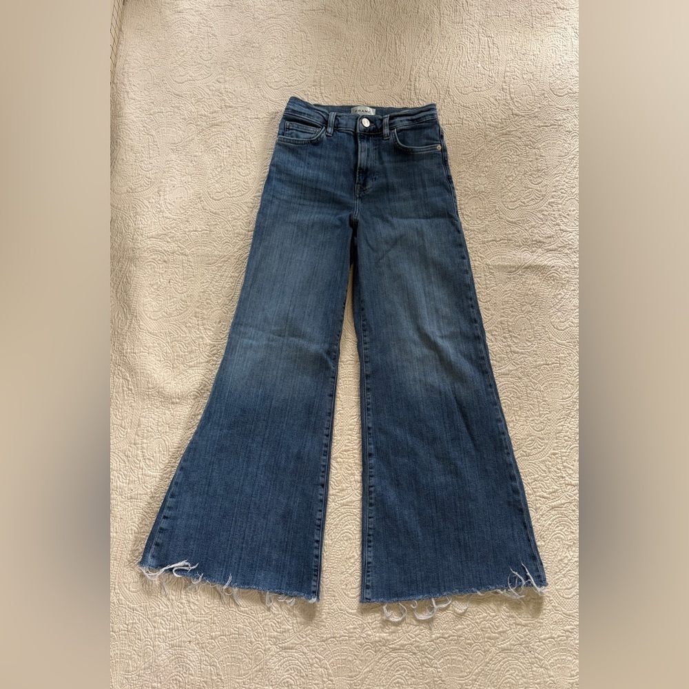 FLAME Wide Leg Women's Jeans - Dark Blue - size 26